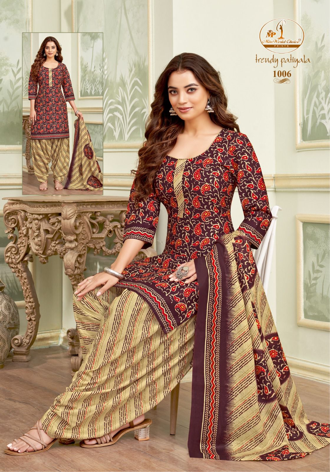 Trendy Patiyala Vol 1 By Miss World Printed Cotton Dress Material Wholesale Market In Surat